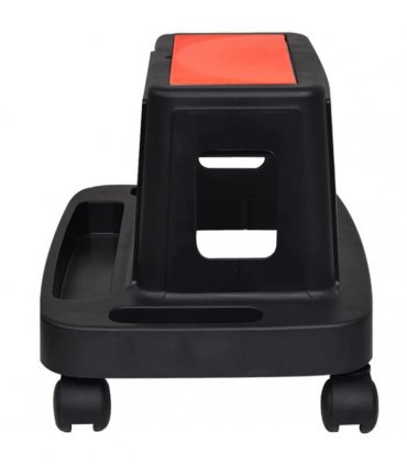 vidaXL Rolling Workshop Stool with Storage 150 kg