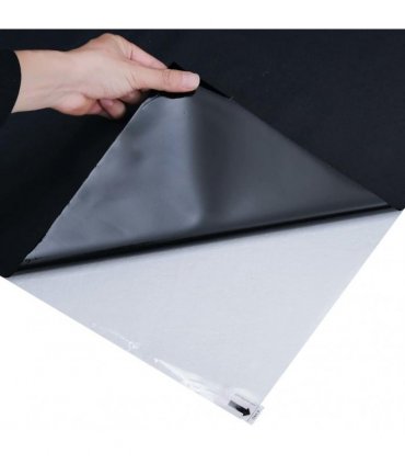 vidaXL Window Film Static Frosted Black 90x500 cm PVC