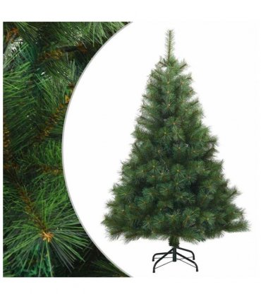 vidaXL Artificial Hinged Christmas Tree Green 150 cm PVC, steel
