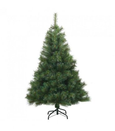 vidaXL Artificial Hinged Christmas Tree Green 150 cm PVC, steel