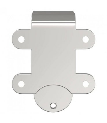 vidaXL Barn Door Bypass Brackets 4 pcs for Round Rails Stainless Steel