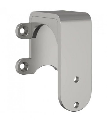 vidaXL Barn Door Bypass Brackets 4 pcs for Round Rails Stainless Steel