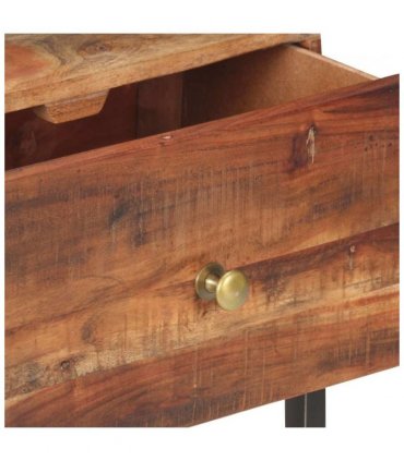 vidaXL Bedside Table 40x30x50 cm Rough Acacia Wood