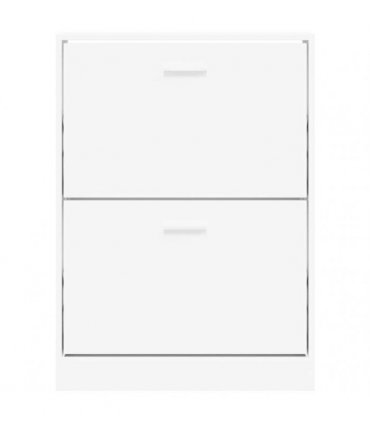 vidaXL Shoe Cabinet White 59x17x81 cm Engineered Wood