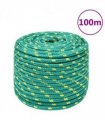 vidaXL Boat Rope Green 12 mm 100 m Polypropylene