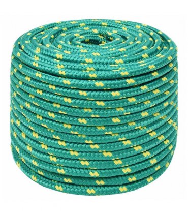 vidaXL Boat Rope Green 12 mm 100 m Polypropylene
