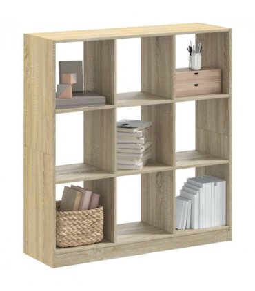 vidaXL Bookcase Sonoma Oak 102x32x108 cm Engineered Wood