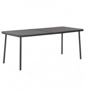 vidaXL Garden Table Dark Grey 180x83x72 cm Steel