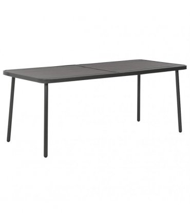 vidaXL Garden Table Dark Grey 180x83x72 cm Steel