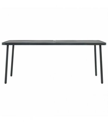 vidaXL Garden Table Dark Grey 180x83x72 cm Steel