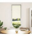 vidaXL Roller Blind Blackout Off White 60x130 cm Fabric Width 55.7 cm Polyester