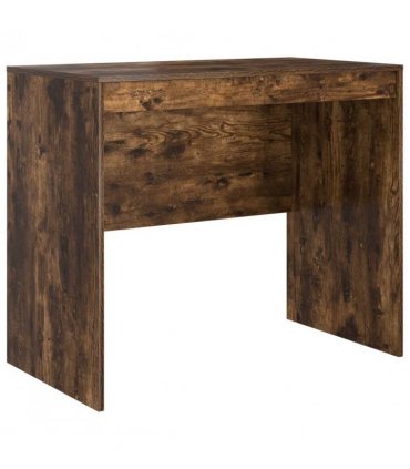 vidaXL Desk with Drawer with Shelf with Storage 2 pcs Smoked Oak