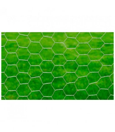vidaXL Chicken Wire Fence Galvanised Steel 25x0.5 m Silver