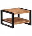 vidaXL Coffee Table 60x60x40 cm Solid Acacia Wood