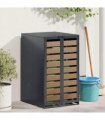 vidaXL Wheelie Bin Storage with Gas Lift-up Lid for 240L Bin Steel