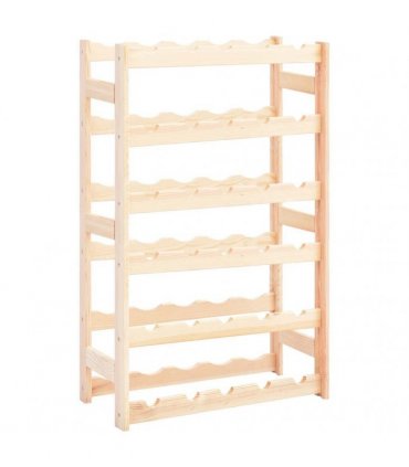 vidaXL Wine Rack for 30 Bottles Pinewood