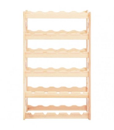 vidaXL Wine Rack for 30 Bottles Pinewood