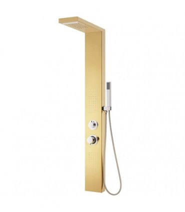 vidaXL Shower Panel System Stainless Steel 201 Gold