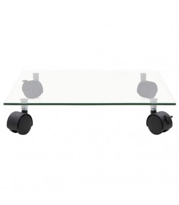 vidaXL Plant Rollers 2 pcs Tempered Glass 35x35 cm Square