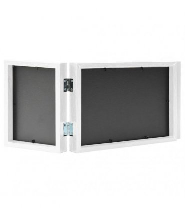 vidaXL Trifold Photo Frame Collage White 28x18 cm+2x