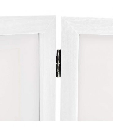 vidaXL Trifold Photo Frame Collage White 28x18 cm+2x