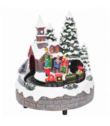 vidaXL Christmas Tabletop Multicolour 16 x 16 x 19 cm Resin