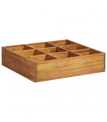vidaXL Herb Garden Raised Bed Solid Acacia Wood 60x60x15 cm