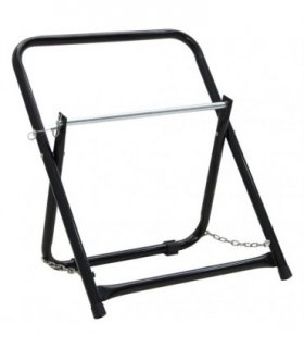 vidaXL Hose Reel Cart 48 cm 45 kg Black Powder-coated Steel