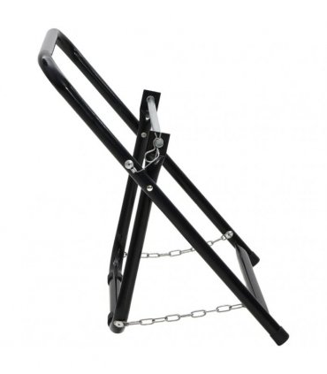 vidaXL Hose Reel Cart 48 cm 45 kg Black Powder-coated Steel