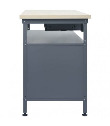 vidaXL Workbench Black 120x60x85 cm Steel