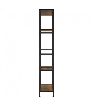 vidaXL Book Shelf 80x30x180 cm Steel and Engineered Wood