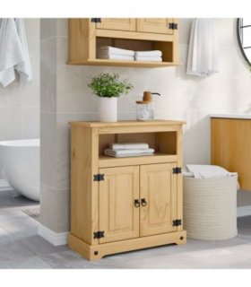 vidaXL Bathroom Cabinet Corona 70x33x80 cm Solid Wood Pine