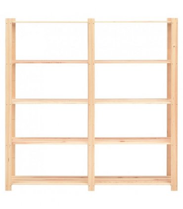 vidaXL 5-Tier Storage Racks 3 pcs 170x38x170 cm Solid Pinewood 500 kg