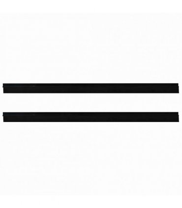 vidaXL Self-adhesive Door Brush Seals 2 pcs Black 100 cm