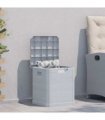 vidaXL Garden Storage Box 90 L Light Grey