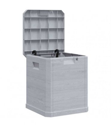 vidaXL Garden Storage Box 90 L Light Grey