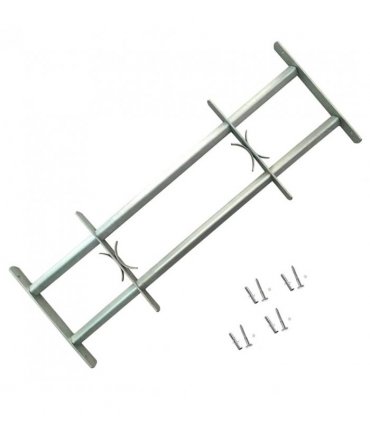 vidaXL Adjustable Security Grilles for Windows 2 pcs 700-1050 mm