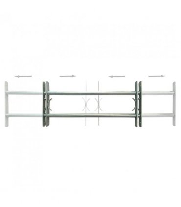 vidaXL Adjustable Security Grilles for Windows 2 pcs 700-1050 mm