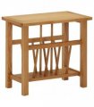 vidaXL Magazine Table 45x27x42 cm Solid Oak Wood