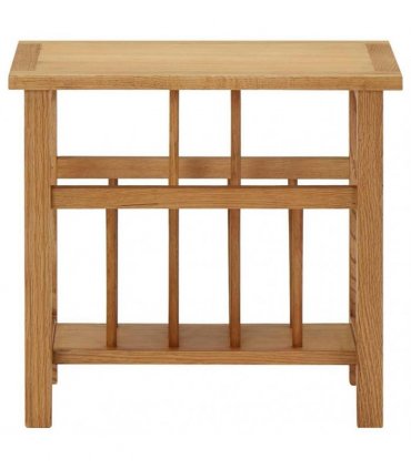 vidaXL Magazine Table 45x27x42 cm Solid Oak Wood