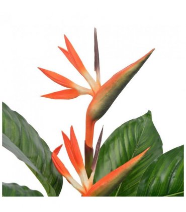 vidaXL Artificial Plant Strelitzia with Pot Red 100 cm