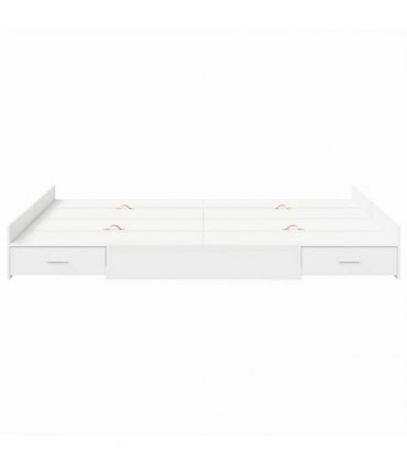 vidaXL Storage Bed Frame White 150 x 200 cm Engineered Wood