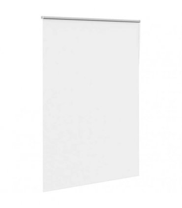 vidaXL Roller Blind Blackout White 160x230 cm Fabric Width 156.6 cm Polyester