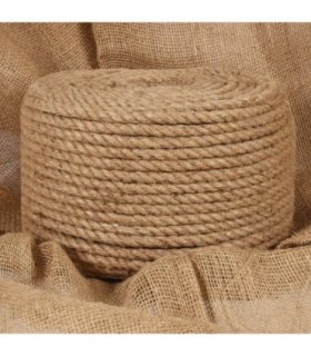 vidaXL Jute Rope 50 m Long 10 mm Thick