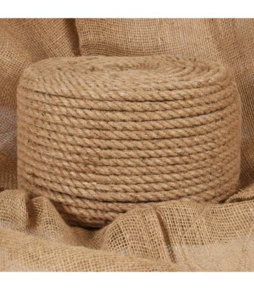vidaXL Jute Rope 50 m Long 10 mm Thick
