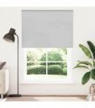vidaXL Roller Blind Blackout Light Grey 150x230 cm Fabric Width 146.6 cm Polyester