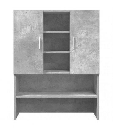 vidaXL Washing Machine Cabinets 2 pcs Concrete Grey Engineered wood