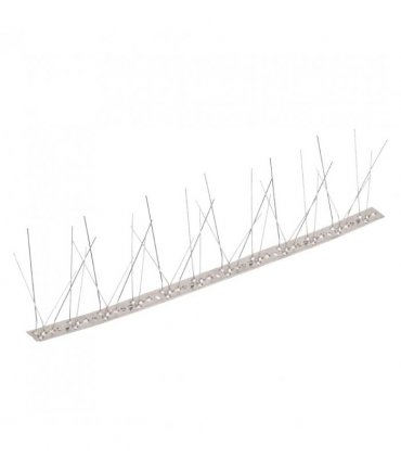 vidaXL 5-row Stainless Steel Bird & Pigeon Spikes Set of 20 10 m