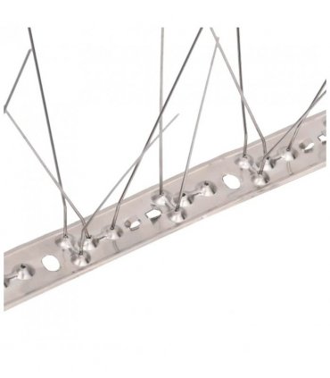 vidaXL 5-row Stainless Steel Bird & Pigeon Spikes Set of 20 10 m
