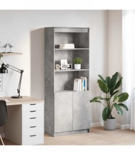 vidaXL Highboard Concrete Grey 70x35x180 cm Engineered Wood